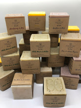 Load image into Gallery viewer, Dublin Soap Collection of handmade soap cubes with labels.
