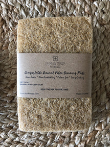 Compostable Coconut Fibre Scouring Pad x 4